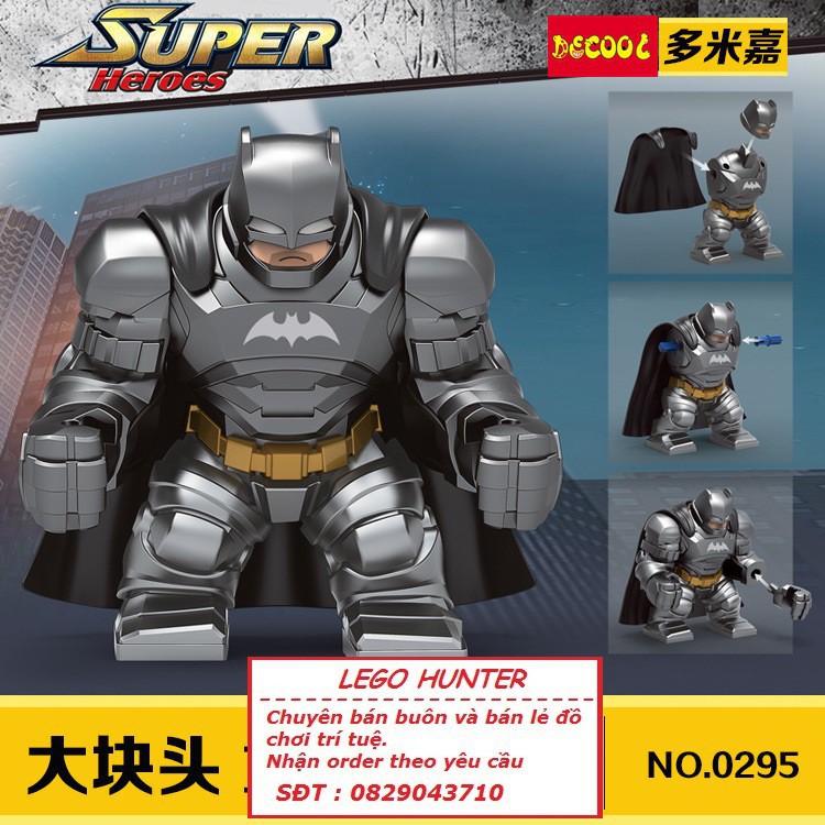 DC Superheroes Siêu Anh hùng Batman trong bộ giáp Bat Armor Decool