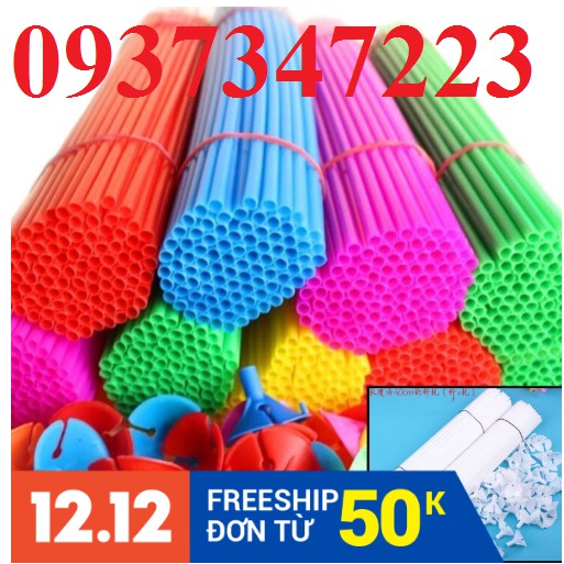 Gậy gắn bong bóng 100 cây gắn bóng bay kích thước 40 cm
