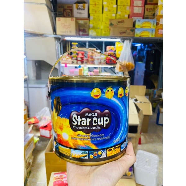 BÁNH QUY SOCOLA STAR CUP THÁI LAN HỘP 100 Viên