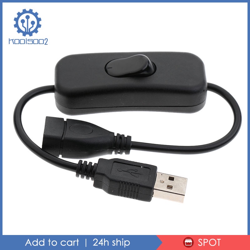 Dây Cáp Nối Dài Koolsoo2 Cổng USB Với Công Tắc Bật / Tắt