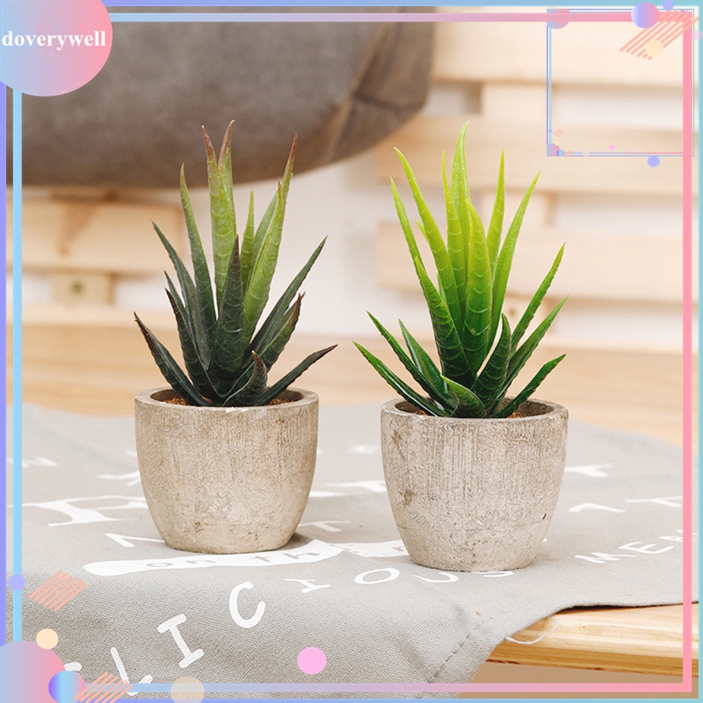 Chậu Cây Bonsai Mini Nhân Tạo Sống Động Dùng Trang Trí Phòng Khách