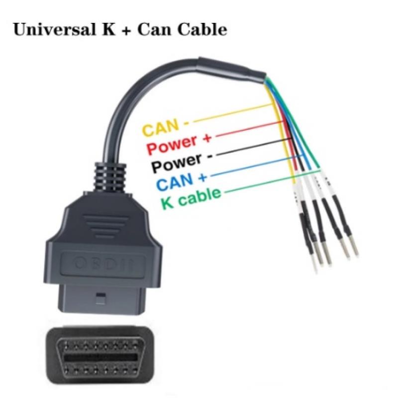 Dây Cáp Kiểm Tra Lỗi Xe 16 Pin OBD OBD2 Chuyên Dụng Cho Xe Hơi Xe Máy