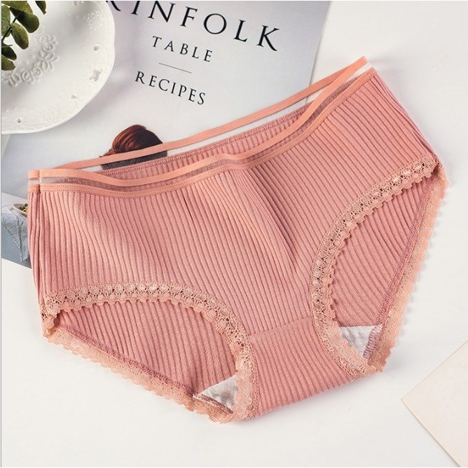 Quần lót cotton tăm quần lót nữ siêu thoáng mát QC07 | BigBuy360 - bigbuy360.vn