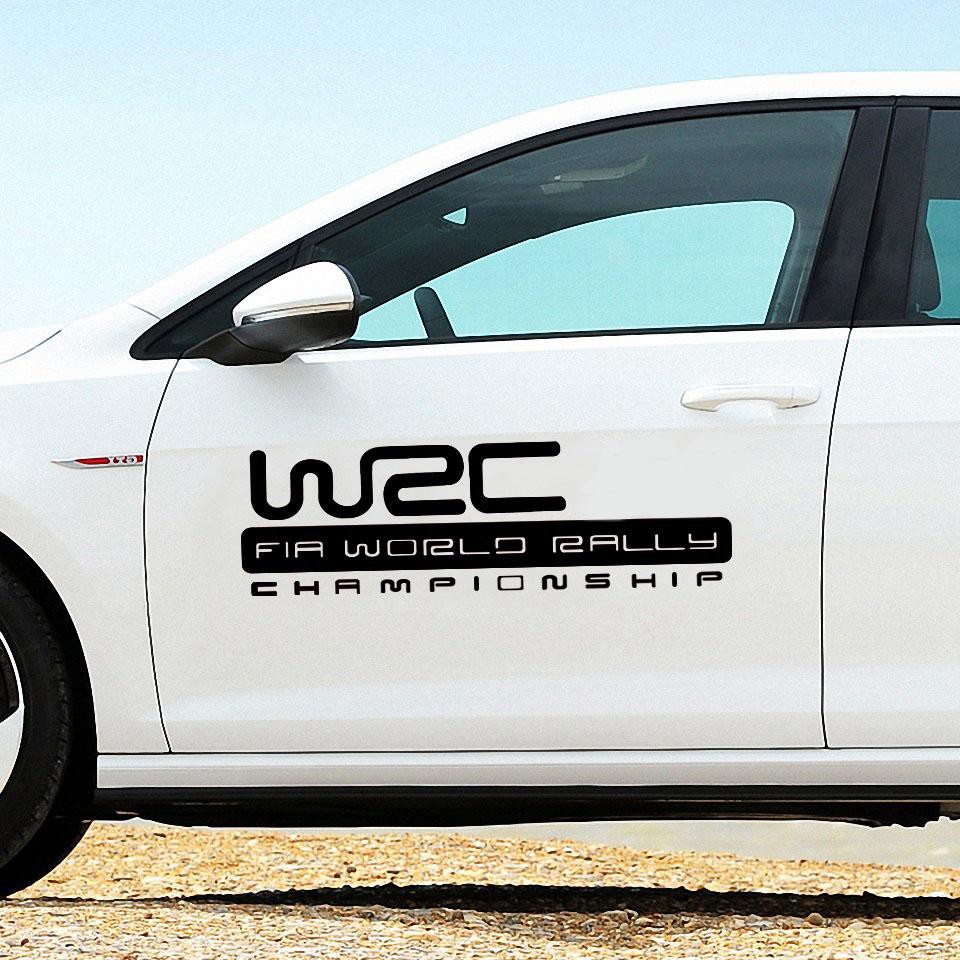 Decal dán cánh cửa ô tô WRC Championship - Tem dán trang trí sườn xe ô tô