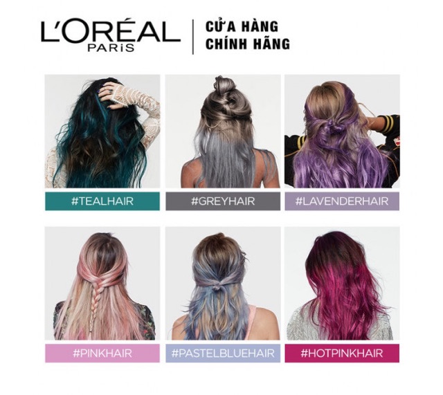 COMBO3 Chai Xịt Nhuộm Tóc Tạm Thời L'Oreal Paris Colorista Lavender 75ml