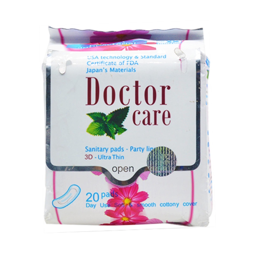 Băng Vệ Sinh Doctor Care Ban Ngày/ Ban Đêm/ Hàng Ngày Siêu Mỏng 3 Miếng- 8 Miếng- 20 Miếng