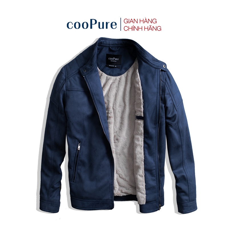 [cooPure] Áo khoác da lộn lót lông cừu cooPure, áo khoác Suede Leather lót lông siêu ấm, dày dặn 6116