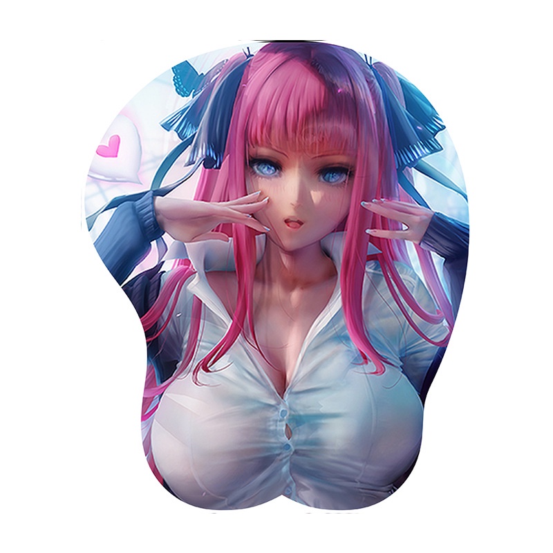 Miếng Lót Chuột Silicone Có Đệm Cổ Tay In Hình Anime