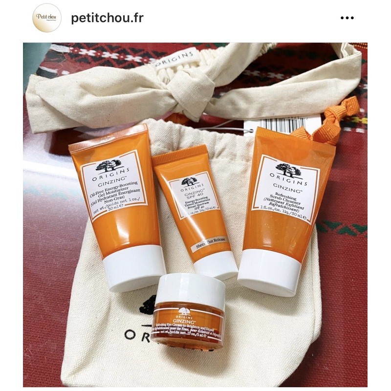 Bộ chăm sóc da origins ginzing