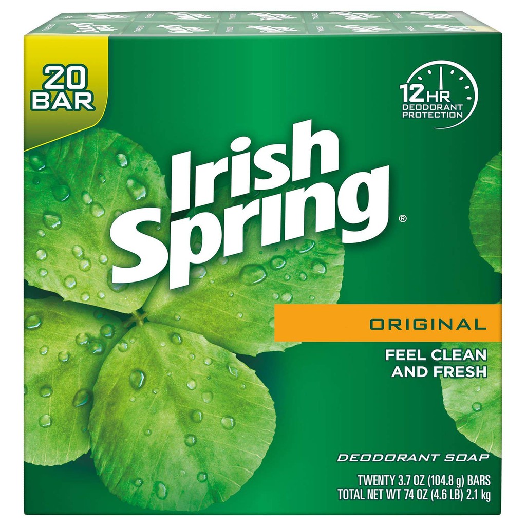 Lốc 20 Cục Xà Bông Cục Irish Spring Của Mỹ 2.26kg