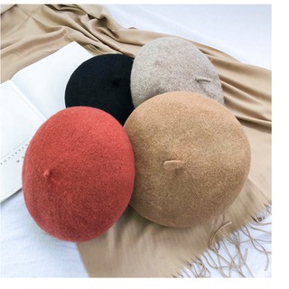 Mũ nồi dạ Beret có dây rút