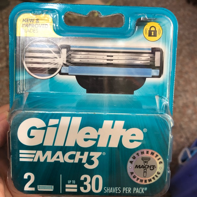 Lưỡi dao cạo Gillette Mach 3 Vỉ 2 lưỡi