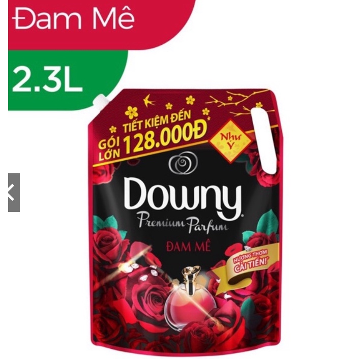 Nước Xả Vải Downy 2,3L, nước xả làm mềm vải đậm đặc