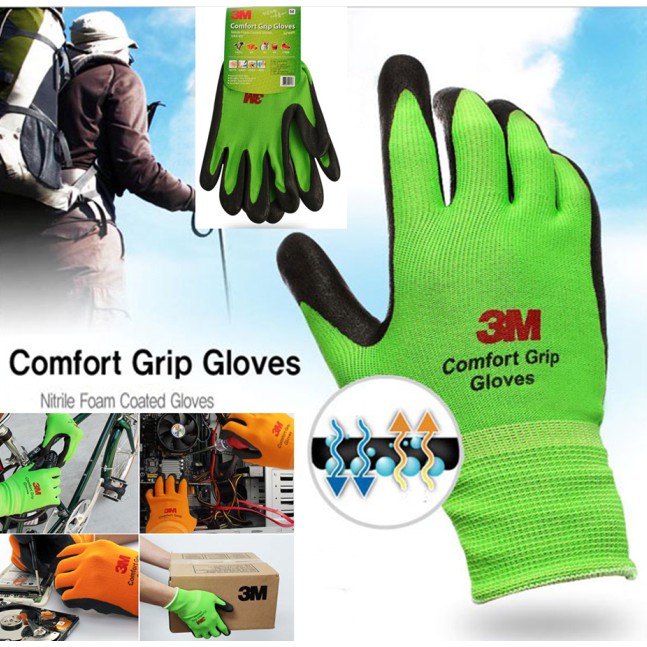 GĂNG TAY BẢO VỆ CAO CẤP 3M COMFORT GRIP GLOVES (CAM) SIZE L