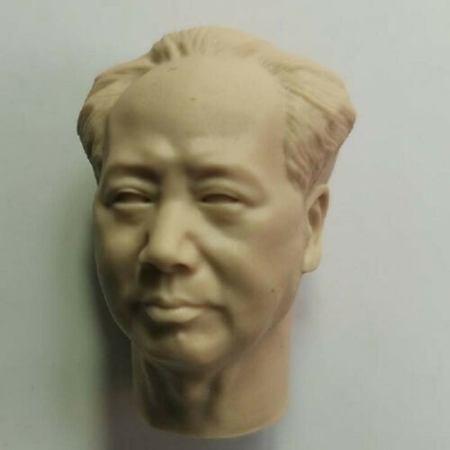 Unpainted 1/6 Great Leader Chairman Mao Chinese Head Sculpt Fit 12" Figure Body