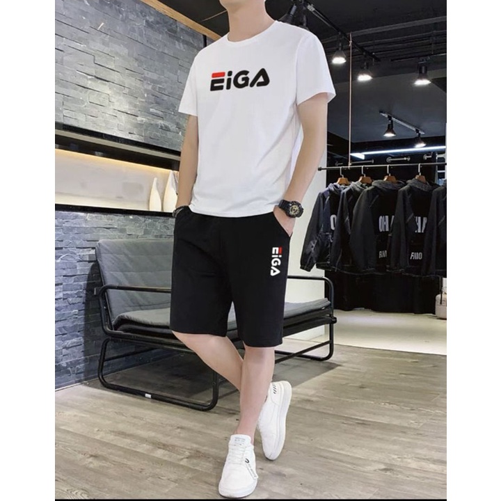 GIÁ SẬP SÀN  Bộ quần áo Mặc Nhà Thể Thao Nam Nữ Mùa Hè Phong Cách Cao Cấp In Chữ FIGA Nhiều Màu