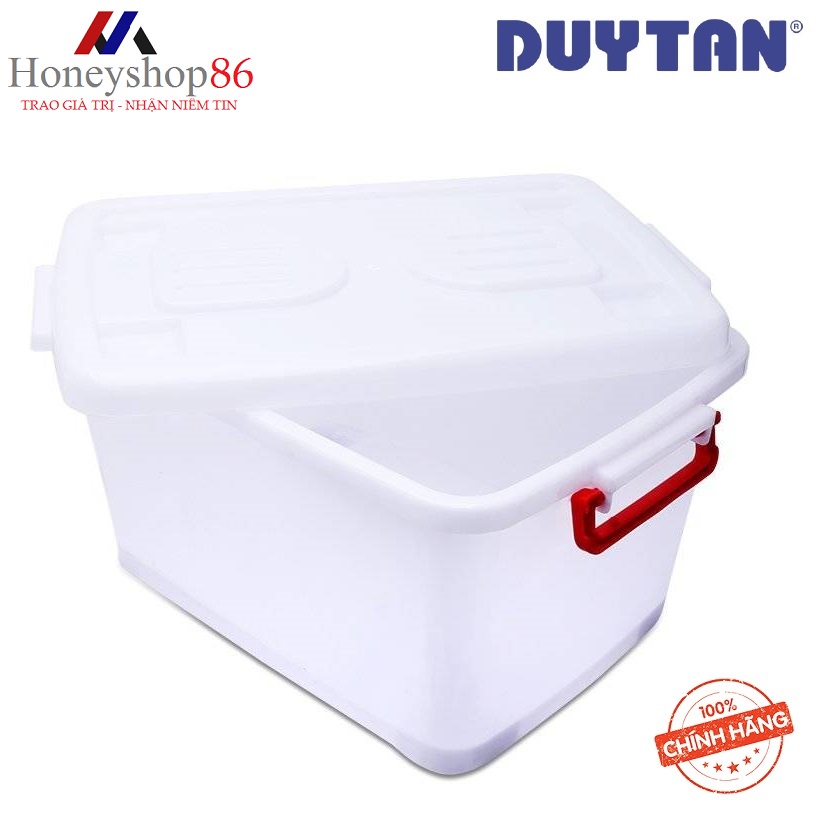 Thùng Nhựa vuông 30 lít Duy Tân No.750 (52  x 32  x 27.5 cm)- có bánh xe HONEYSHOP86