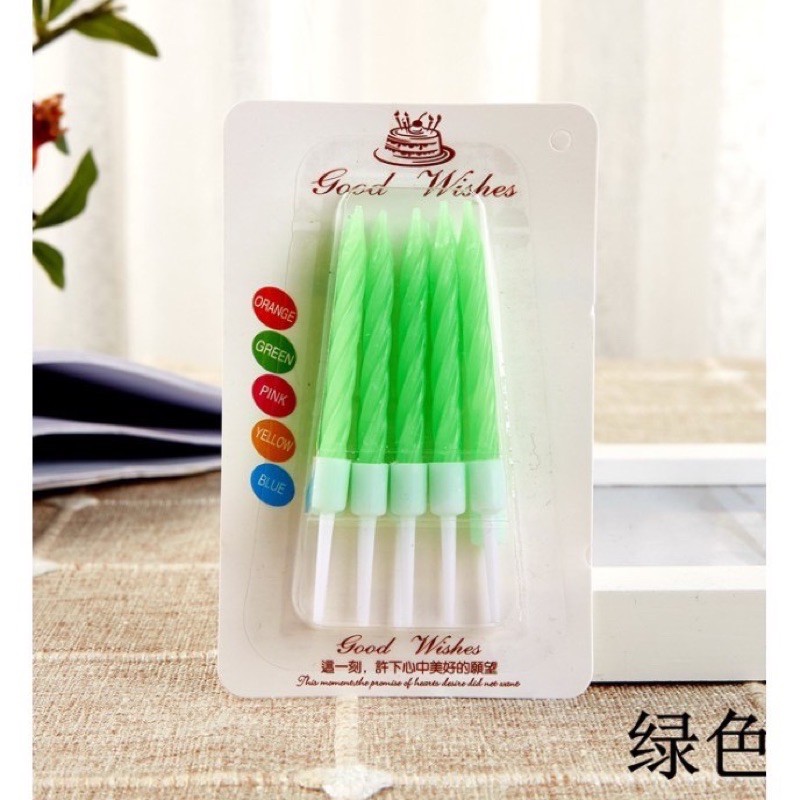Sỉ 50 vỉ nến sinh nhât nhiều màu, nến bánh kem, phụ kiện bánh kem