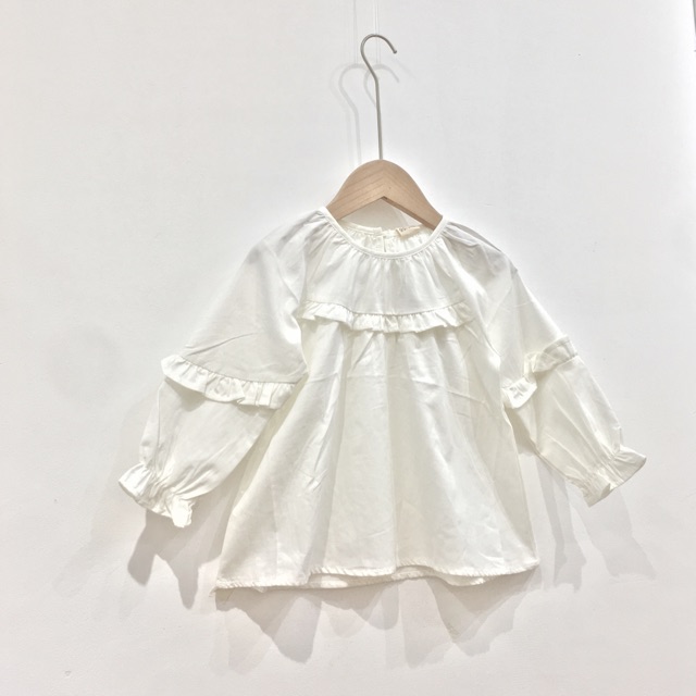  Áo trắng cổ dúm
