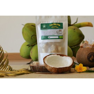 Kẹo Dừa Sáp bịch zip (Vị nguyên chât, vị lá dứa, vị cacao)