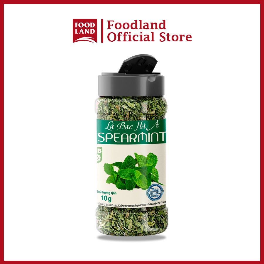 Lá bạc hà Á (Spearmint)  AB - 10G - làm gia vị chế biến món ăn Âu, Á. kết hợp thảo mộc làm trà  - Foodland