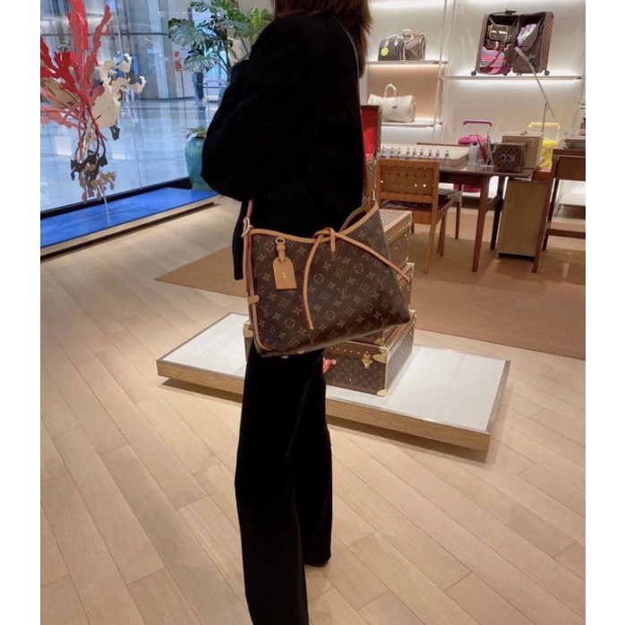 Túi xách nữ LV Carryal sz30cm da thật mềm dày dặn kèm1 ví nhỏ cực đẹp