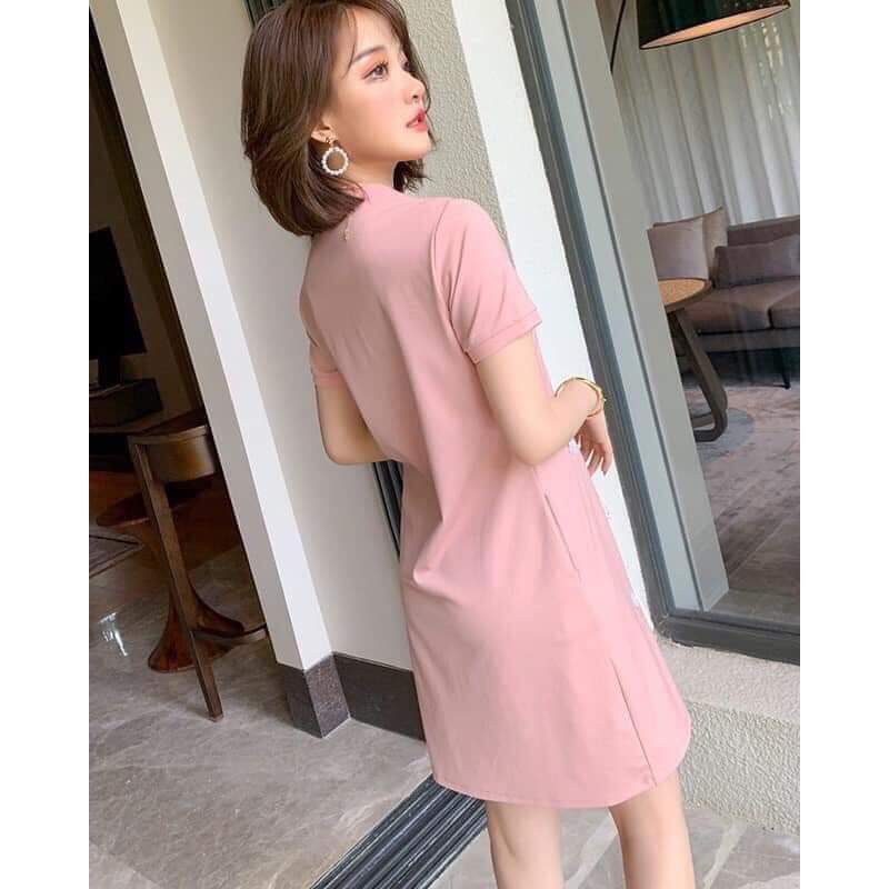 Váy Hoa Cúc - Thêu cục đẹp - Vải thun cực thoáng mát