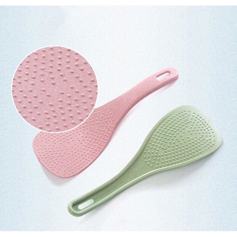 Muôi lấy cơm lúa mạch nhiều màu sắc an toàn - Vá lấy cơm, muỗng xới cơm lúa mạch chống dính