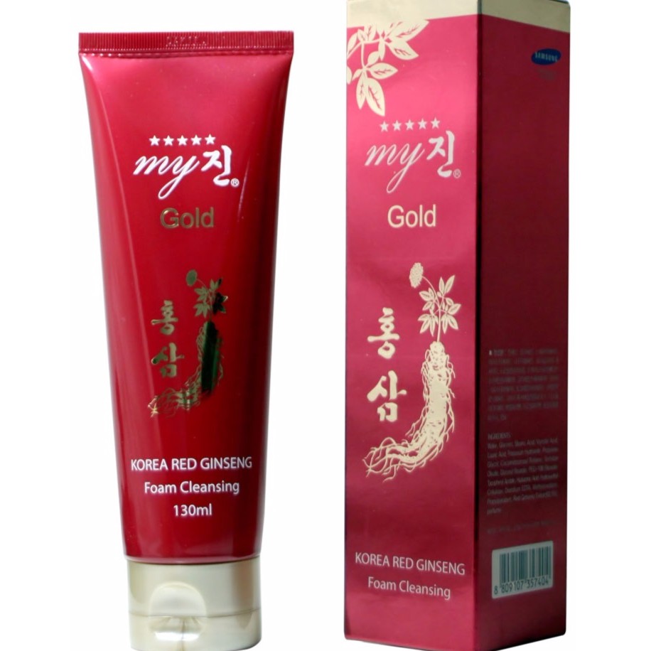 SỮA RỬA MẶT SÂM ĐỎ MY GOLD KOREA RED GINSENG