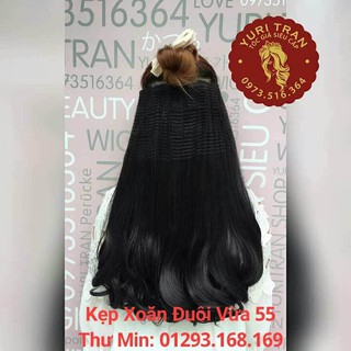 kẹp xoăn lọn đuôi vừa
