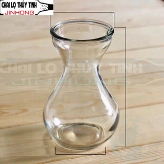 BÌNH BÔNG LỌ HOA THỦY TINH MIỆNG LOE 350ML(MS03)