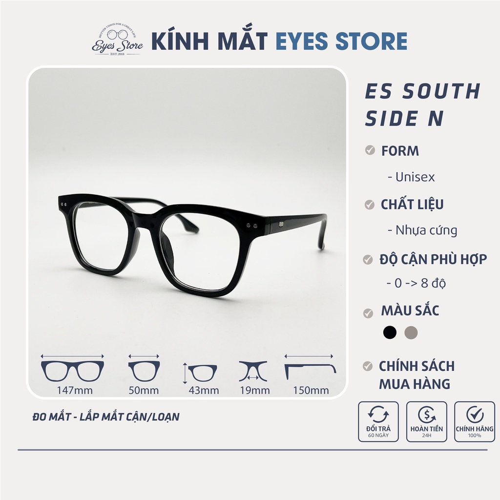 Gọng Kính Cận Nam Nữ EYESSTORE SouthSide N - Nhựa Cứng