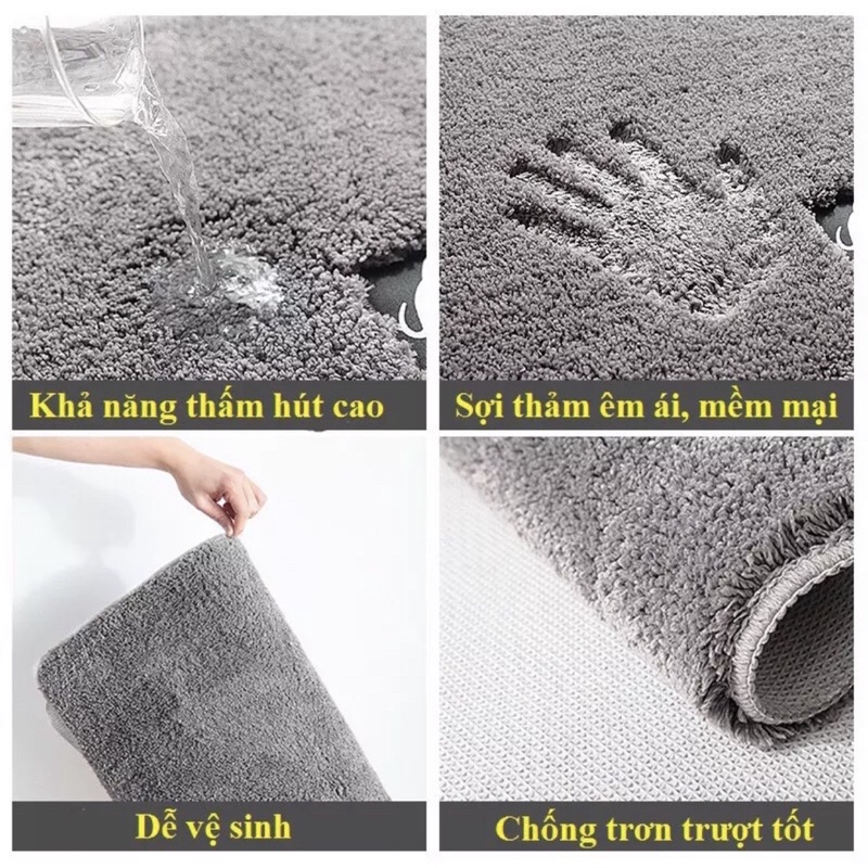 [✅LOẠI DÀY✅] THẢM  LAU CHÂN SIÊU THẤM , MỀM MỊN , CHỐNG TRƠN TRƯỢT SIZE TO MẪU MỚI