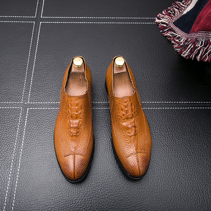 12.12 free Giày nam dự tiệc họa tiết da cá sấu theo phong cách vintage uy tín Uy Tín 2020 ! A232 1 m HOT : RẺ VÔ ...