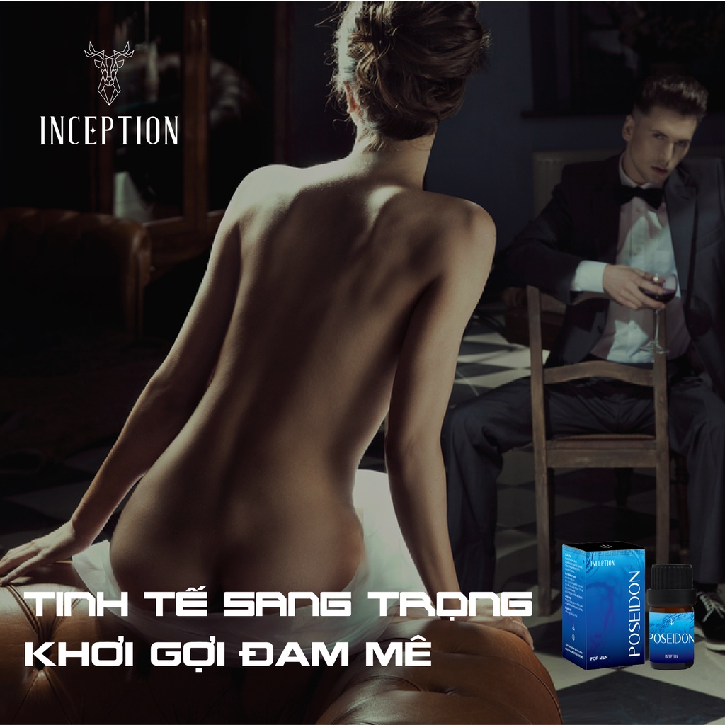 Nước Hoa Vùng Kín Nam 5ml POSEIDON - Hương Cuốn Hút Mạnh Mẽ Quyến Rũ - Nước Hoa Vùng Kín Nam Chính Hãng