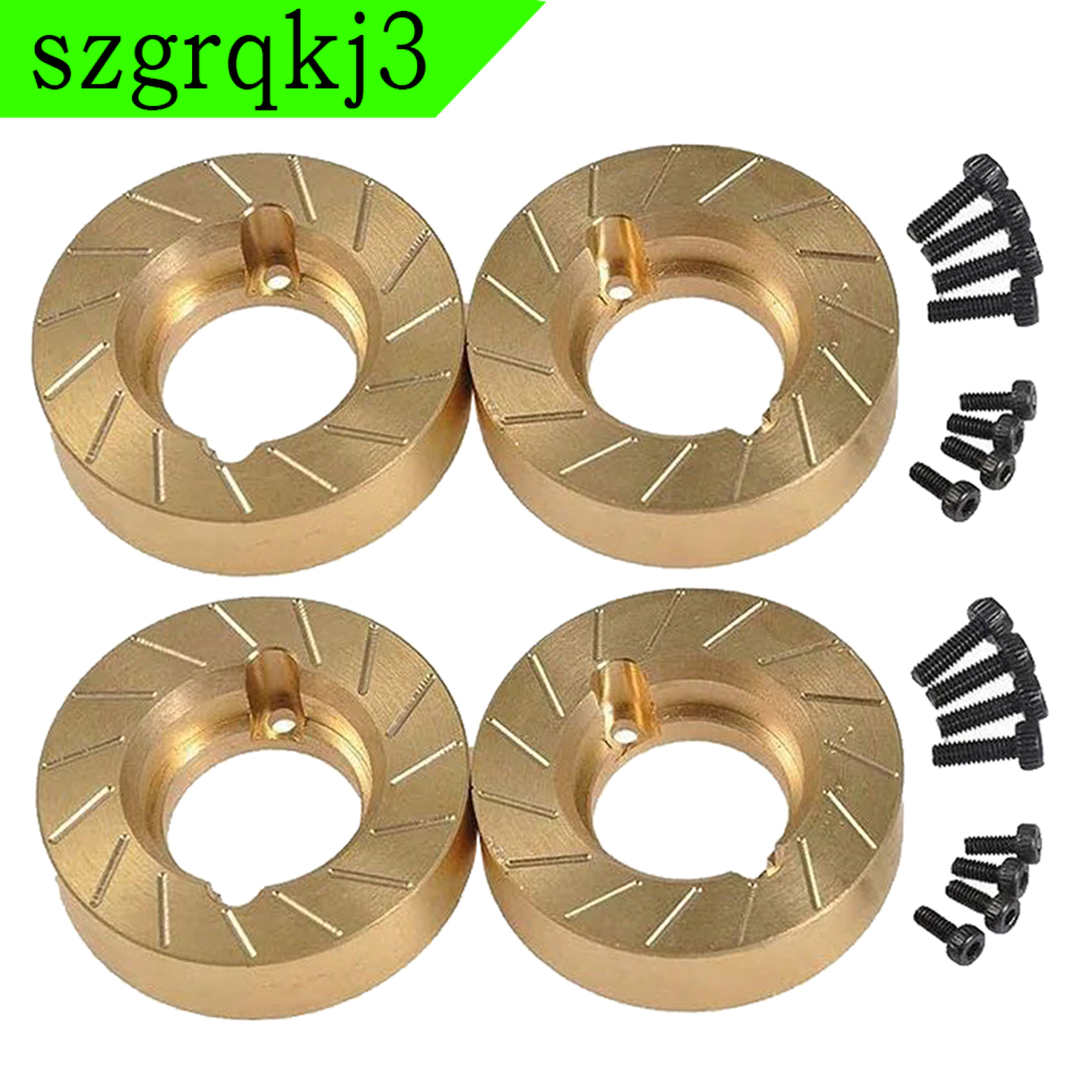 WenZhen Music 4Pcs RC 1/10 Car Parts Brass Steering Knuckle Hub Mount  /10 RC Crawler