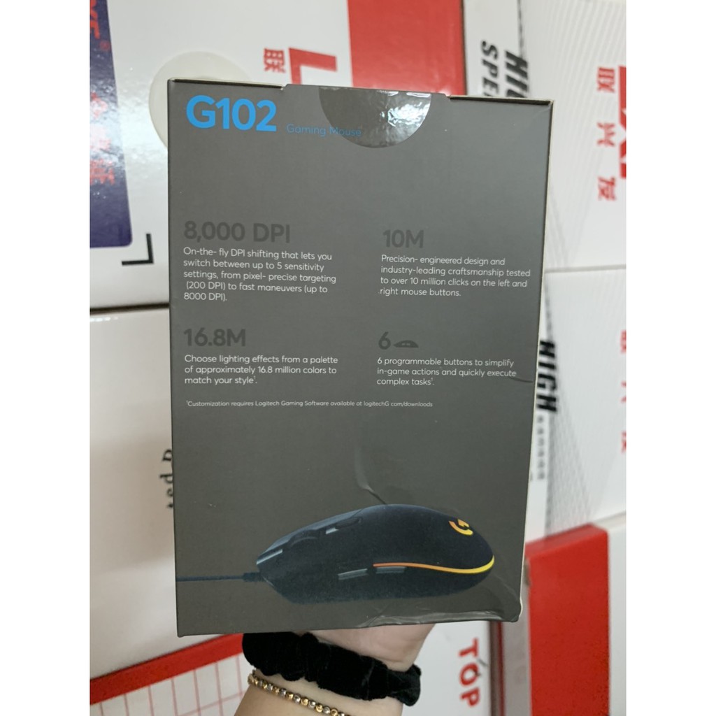 Chuột Logitech Có Dây G102 USB LED ( HÀNG CTY BH 6 THÁNG)