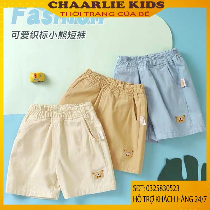 Quần Đùi Cho Bé, Quần Đùi Short Kiểu Dáng Cute Cho Bé Trai Và Bé Gái Chaarlie Kids