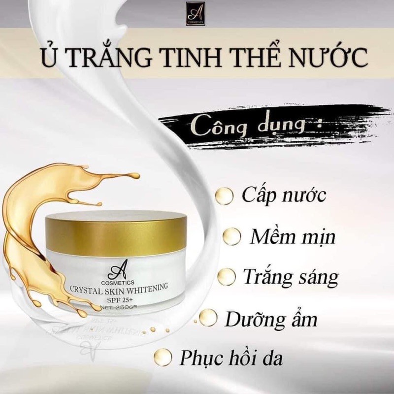 Combo siêu trắng Body A Và Ủ trắng tinh thể nước