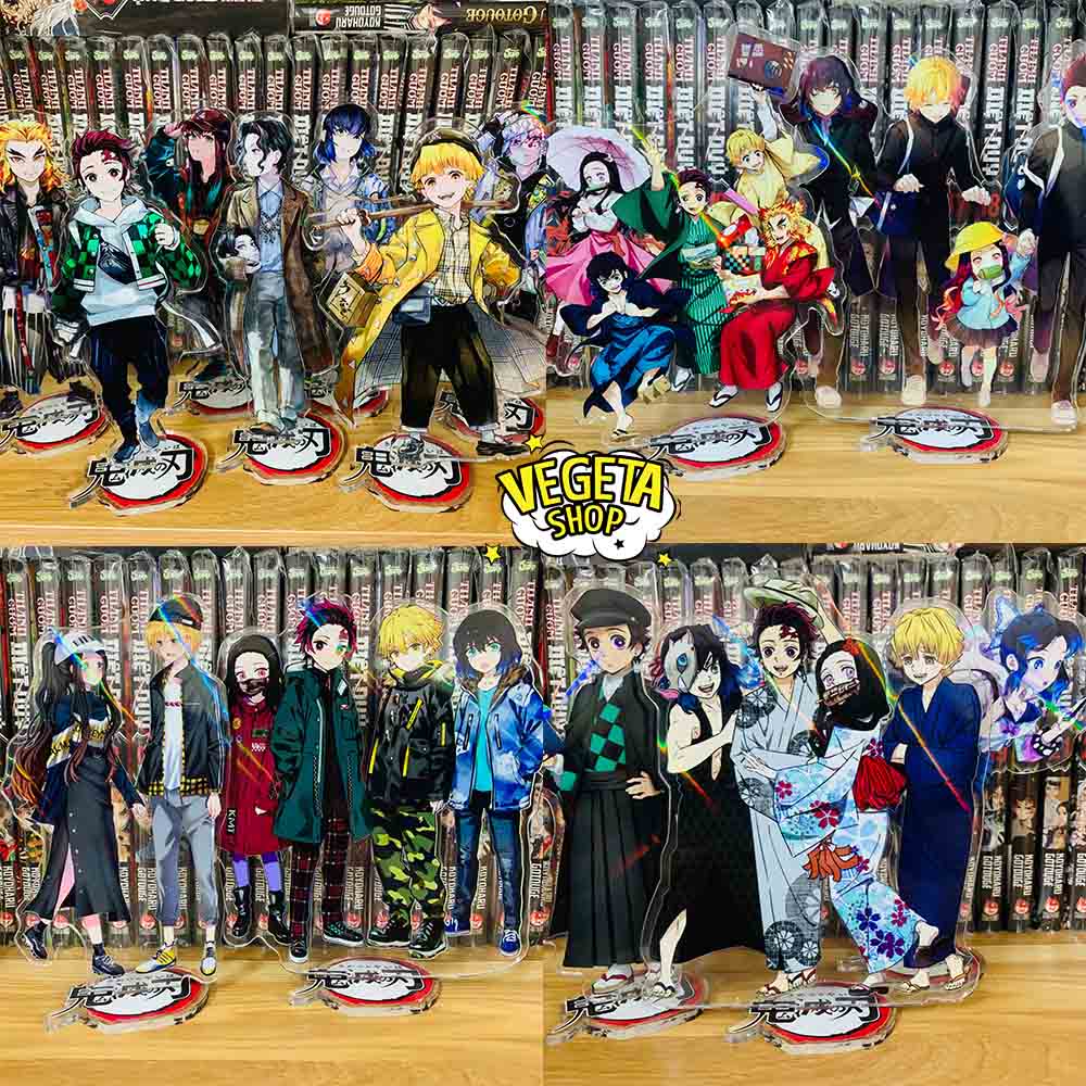 Mô Hình Tượng Standee Acrylic Mica 2 mặt Thanh Gươm Diệt Quỷ - Kimetsu No Yaiba - Tanjiro Nezuko Zenitsu Muichiro Tokito