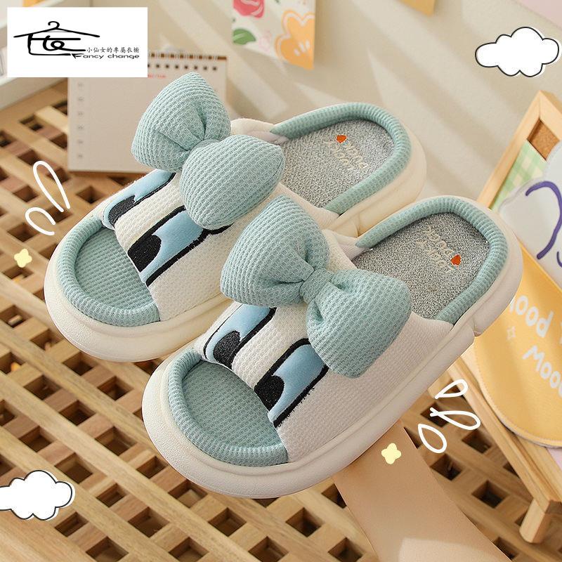 Dép Quai Ngang Đế Dày Dễ Thương Thời Trang Xuân Thu Cho Nữ