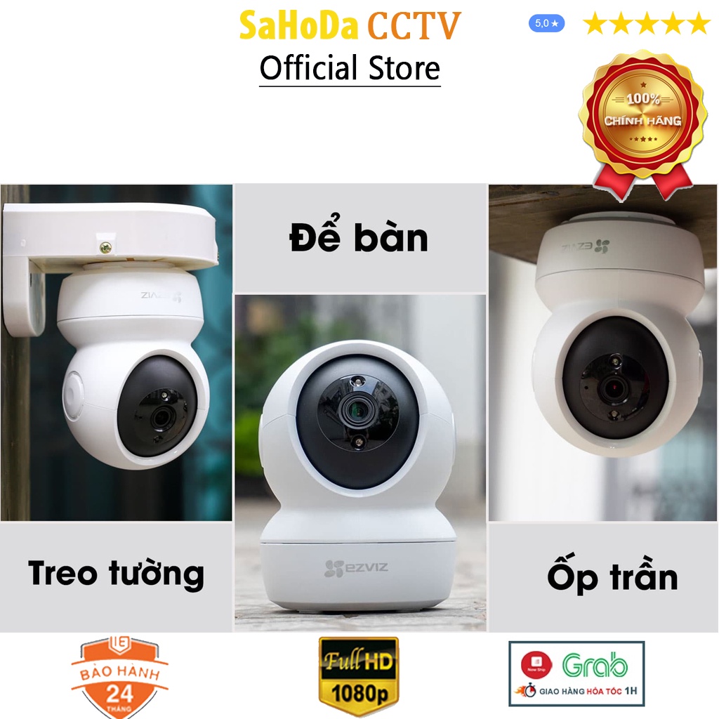 Camera ip wifi Ezviz C6N, Camera trông em bé Ezviz quay quét 360 độ + đàm thoại 2 chiều hàng chính hãng
