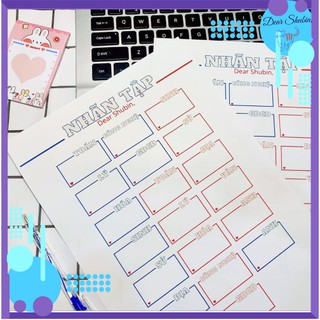 Sticker Nhãn vở/ nhãn tập Môn Học - Dear Shubin