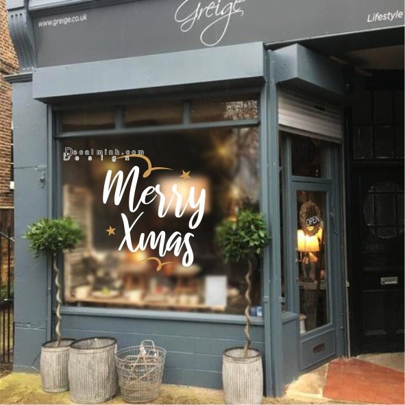 {HÀNG SẴN} Decal cắt chữ Merry Christmas Noel dịp mùa Giáng Sinh