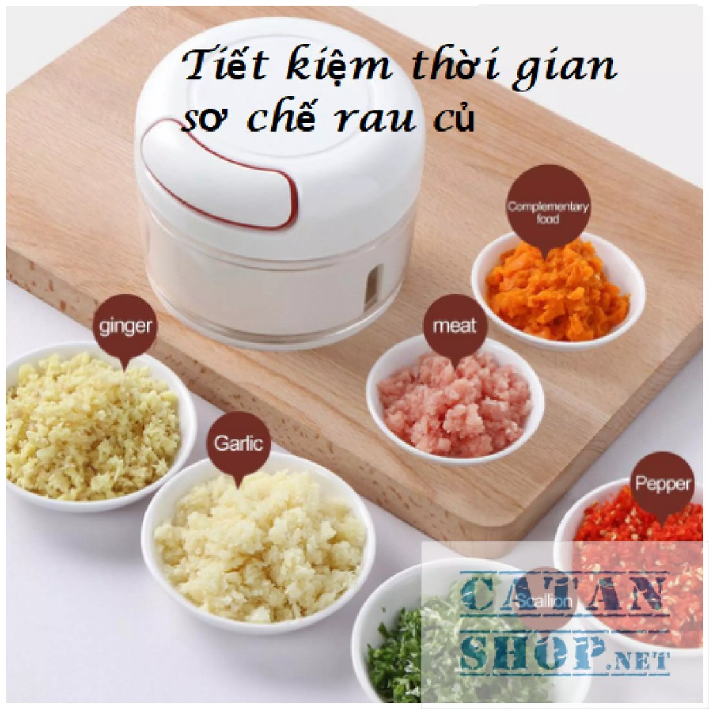 Máy xay tỏi ớt - Dụng Cụ xay Tỏi Nhà Bếp- máy Cắt Thực Phẩm Mini, DỤNG CỤ XAY THỰC PHẨM BẰNG TAY- MÁY XAY THỰC PHẨM