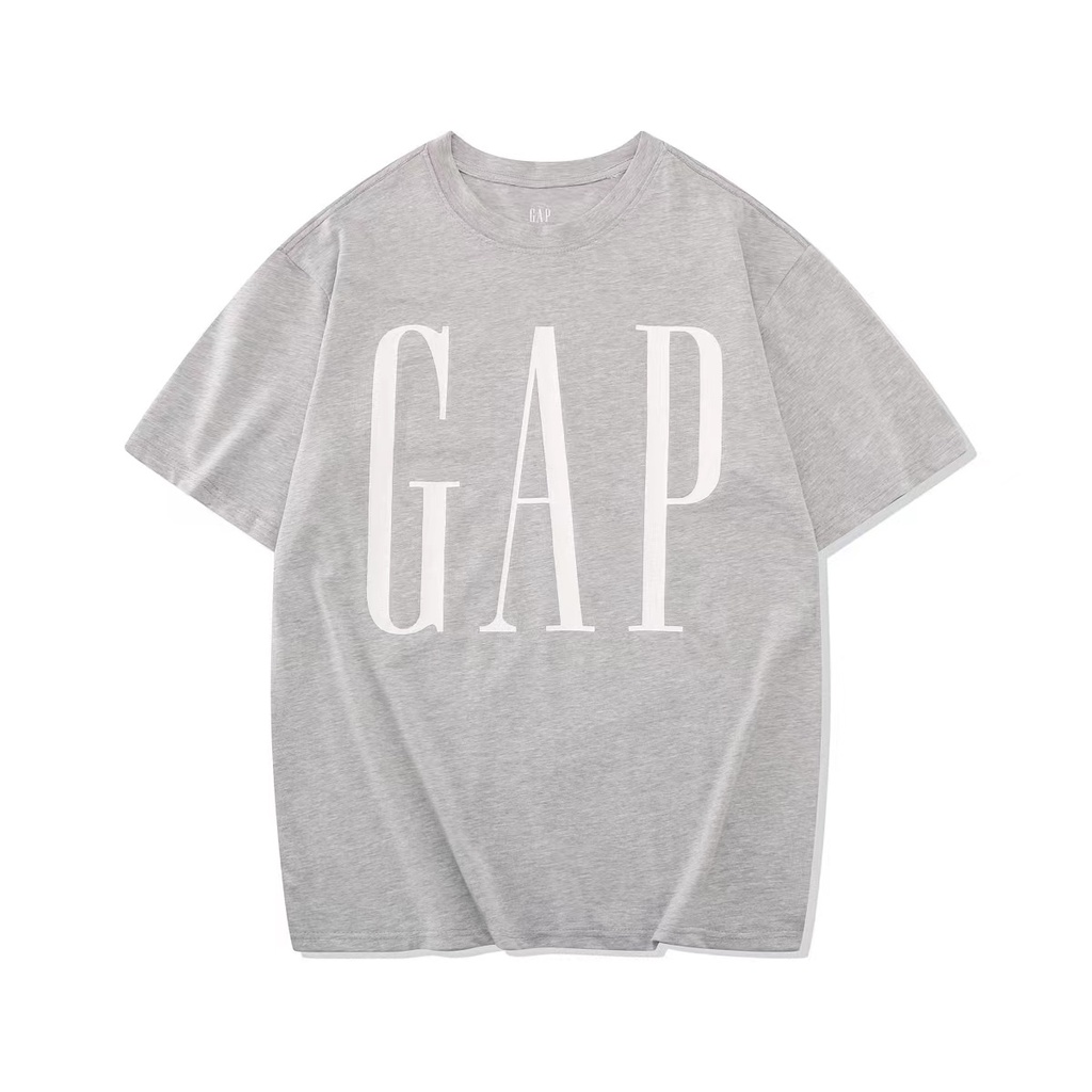 Áo Thun Cotton Ngắn Tay Cổ Tròn In LOGO Thời Trang Cho Nam Nữ