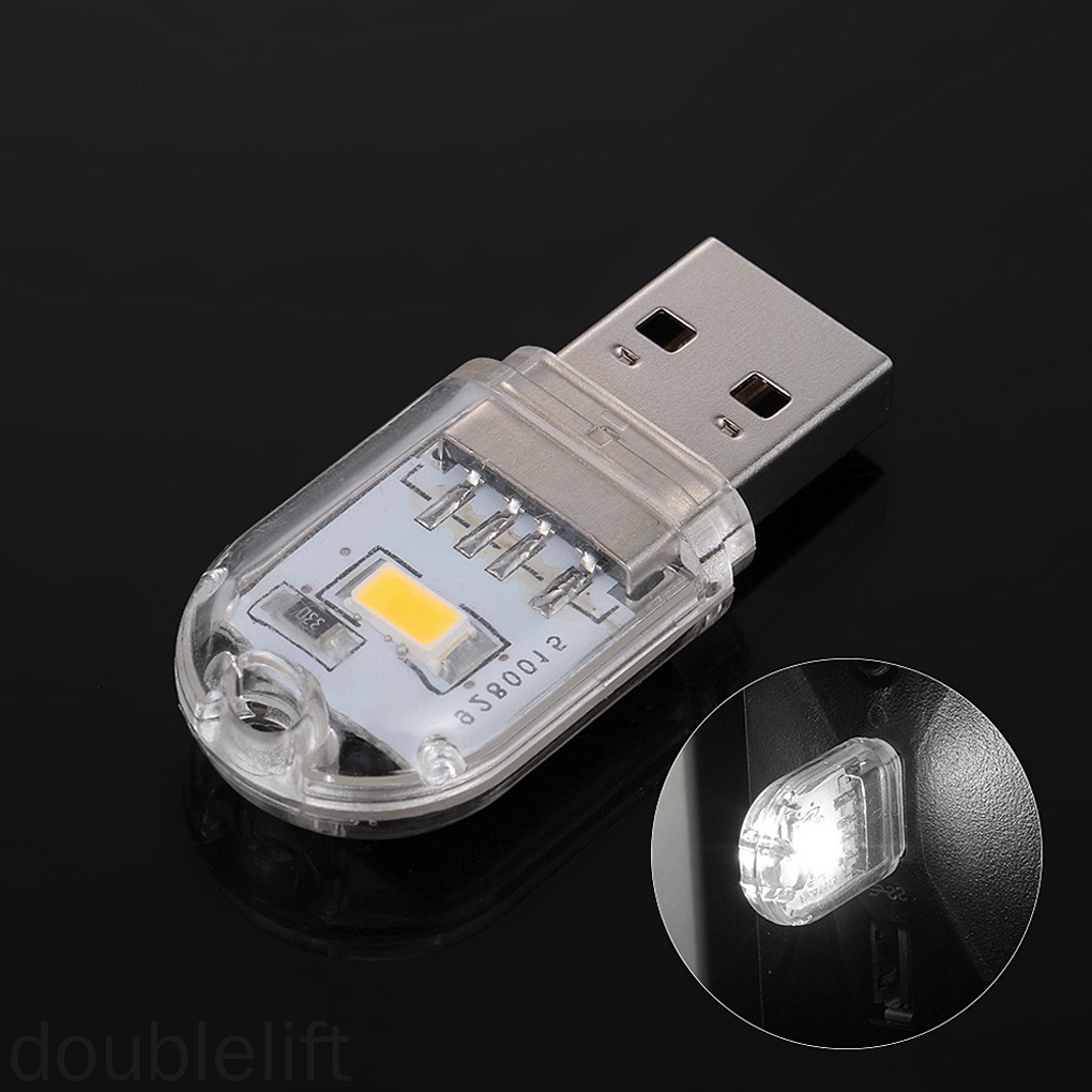 Đèn LED đọc sách cổng USB cỡ nhỏ bằng nhựa dùng gõ bàn phím máy tính