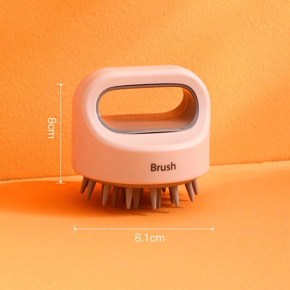 [Hàng mới về] Bàn chải gội đầu silicon mát xa da đầu thoải mái phối màu tương phản đẹp mắt