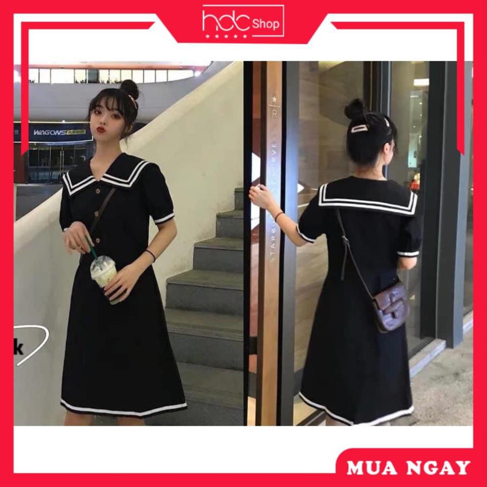 [CAO CẤP] Đầm bigsize công sở - Đầm Maxi thủy thủ Bigsize 60-85 ký