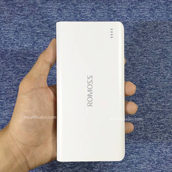 Sạc dự phòng Romoss 6 + khuyến mãi dây sạc 2 in 1